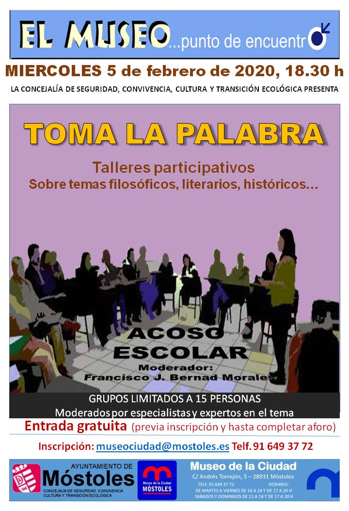 Cartel Tertulia Acoso Escolar
